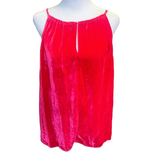 Velvet by Graham and Spencer Pink Silk Blend Halter Style Top Size Large NWT - Picture 1 of 6